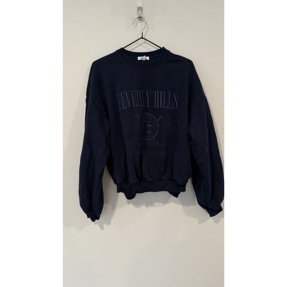 Garage Oversized Beverly Hills Sweatshirt Woman’s Size XS - Picture 2 of 8